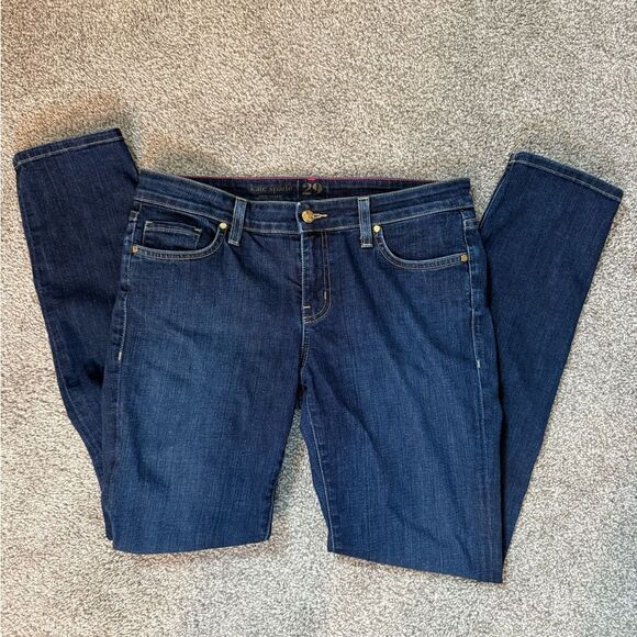 Kate Spade Jeans Women's 29 Broome Street Medium Dark Wash Denim Skinny Mid-Rise - Picture 3 of 6